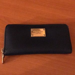 Michael Korda Navy Wallet